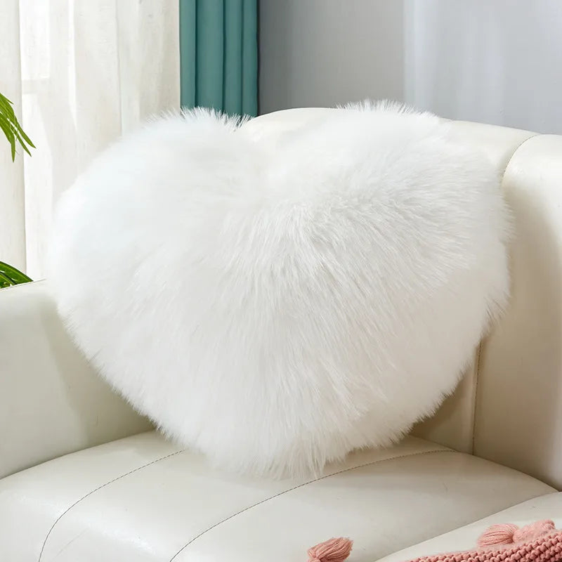 simple style classic style solid color flannel throw pillow