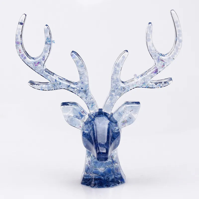 Simple Style Deer Plastic Resin Crystal glue Ornaments Artificial Decorations