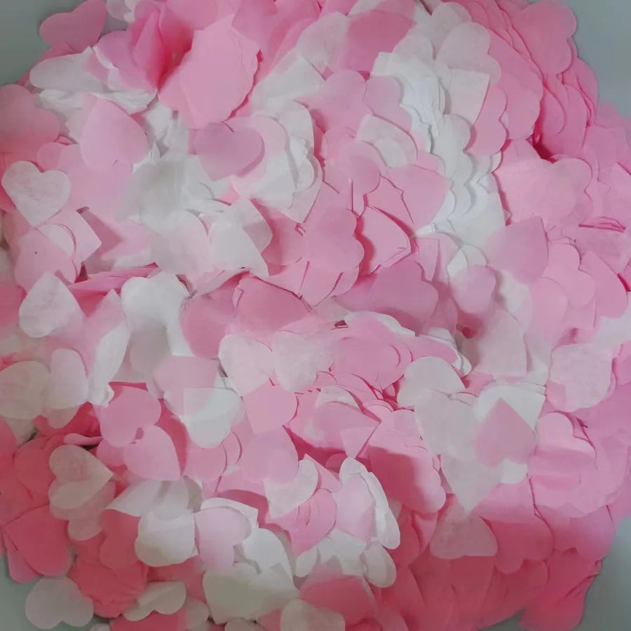 2.5cm heart-shaped love paper pieces Valentine's Day wedding venue hand-held throwing paper scraps transparent balloon filler