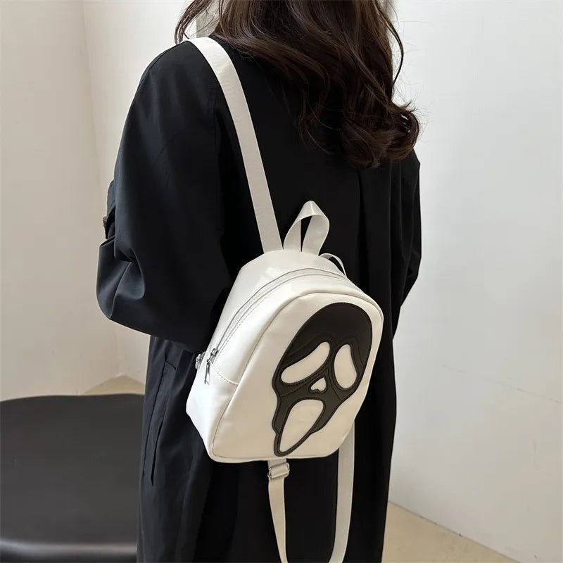 Fashionable Skull Head Women's Crossbody Bag Casual Halloween Shoulder Bag Urban Minimalist Style Wear Resistant Special Material