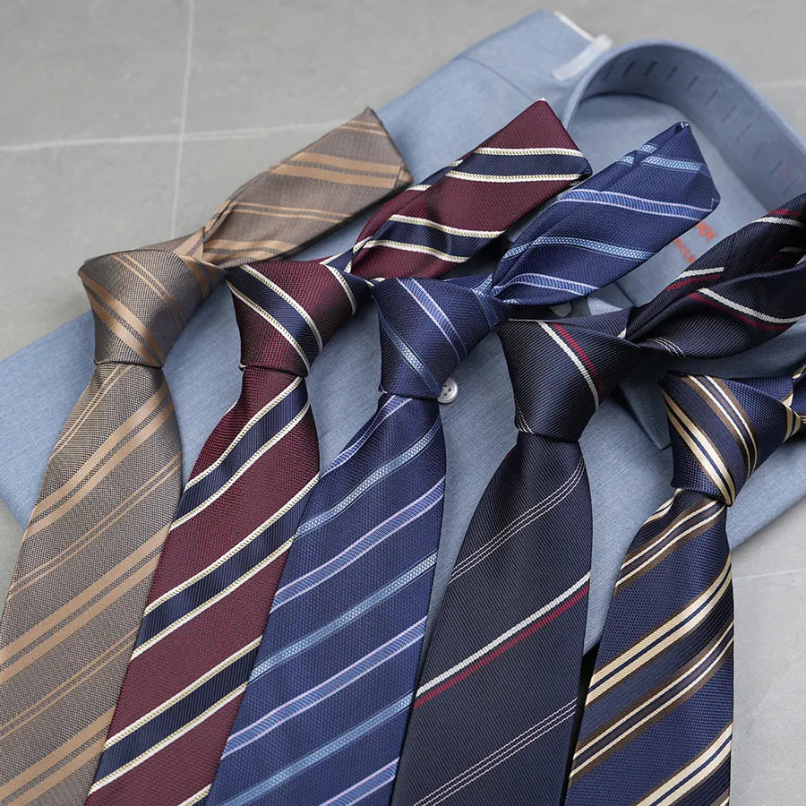 Casual Stripe Polyester Yarn Men's Tie