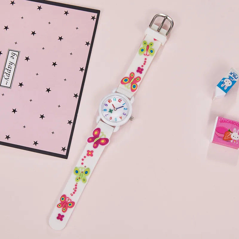 New factory direct children's watch primary school silicone strap waterproof quartz watch