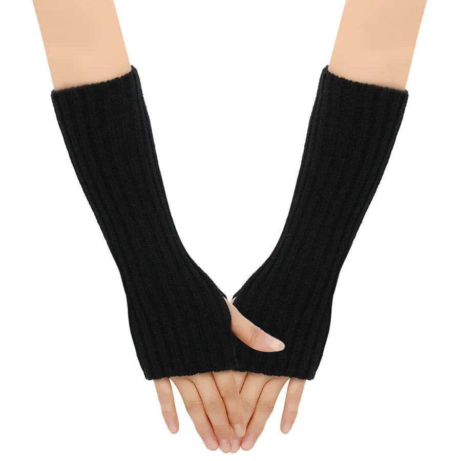 women's modern style solid color gloves 1 pair