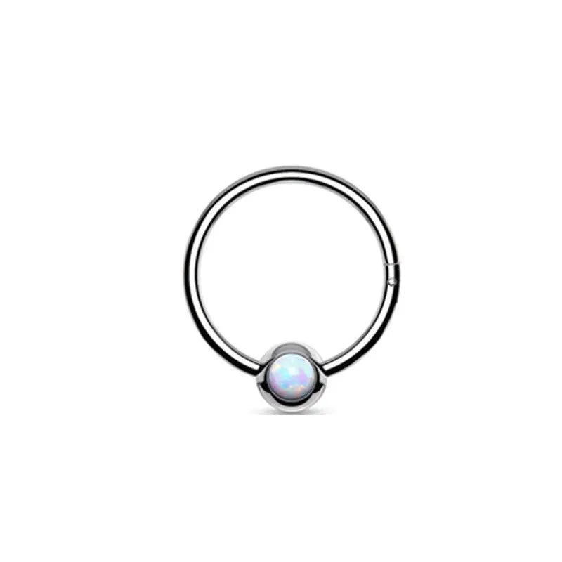 1 Piece Nose Rings & Studs Casual Solid Color Classic Style Geometric Pure Titanium Plating Inlay Zircon White Gold Plated Gold Plated Nose Rings & Studs