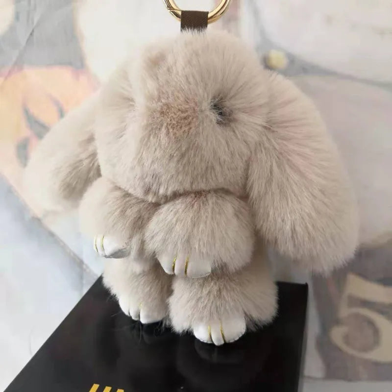 Simple Style Rabbit Artificial Wool Handmade Bag Pendant