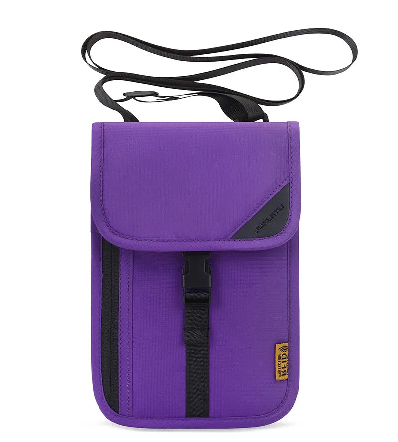 Unisex Basic Solid Color Nylon Passport Holders