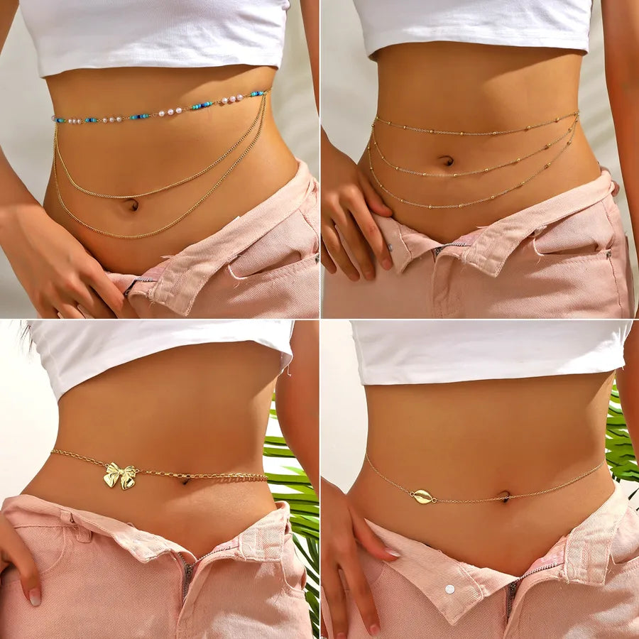 24  Hot Body Chain  Fashion Jewelry Love Waist Chain Sexy High-end Bikini Clothing Accessories