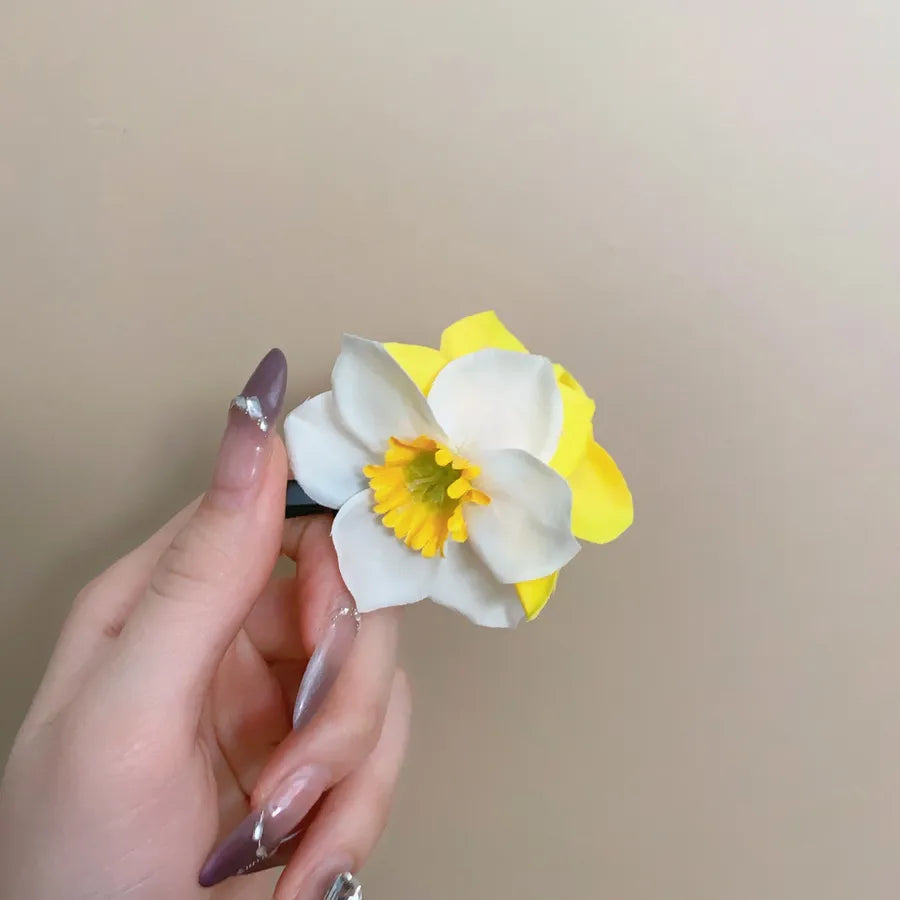 Super Fairy Artificial Flower Butterfly Flower Tassel Grip Female Sweet Style Unique and Exquisite Barrettes Ins All-Match Hair Accessories Fashion