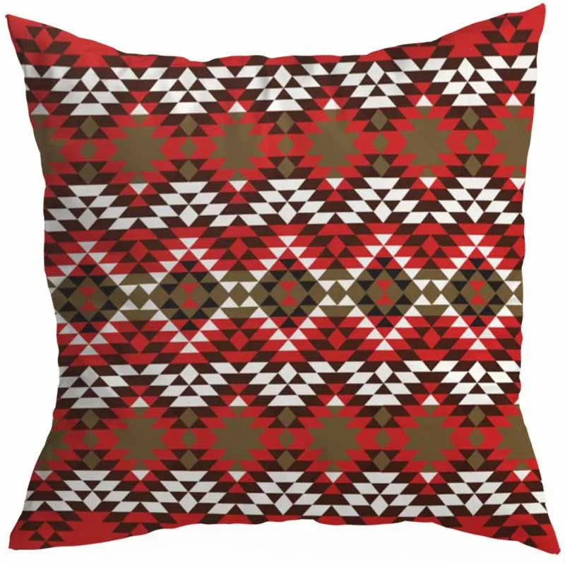 vacation sweet geometric stripe solid color linen fibre peach skin pillow cases