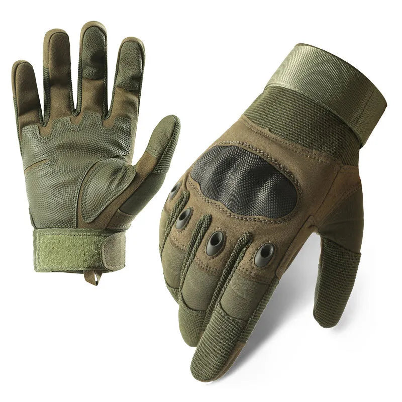 Tactical Gloves Men's Z192 Soft Shell Protective Pad Long Finger Touch Screen Fighting Non-slip Outdoor Military Fan Riding Gloves Men
