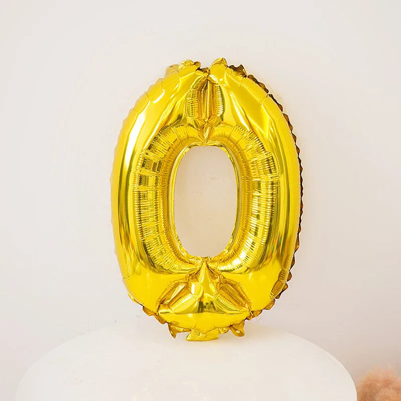 Simple Style Number Aluminum Film Party Festival Balloons