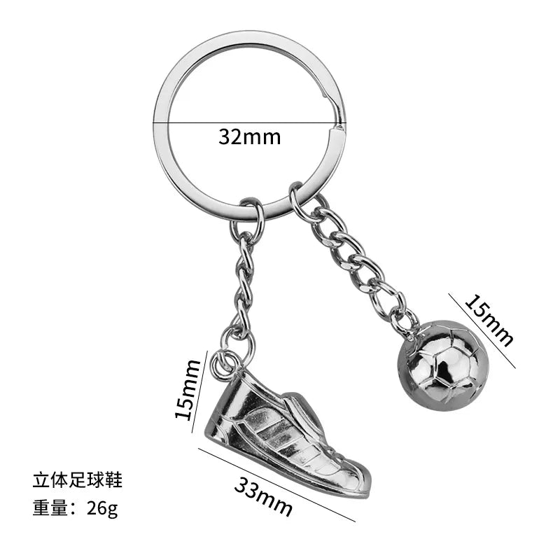 fashion football alloy unisex keychain 1 piece