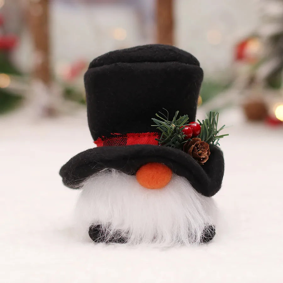 Christmas Fashion Santa Claus Snowman Elk Plastic Party Ornaments