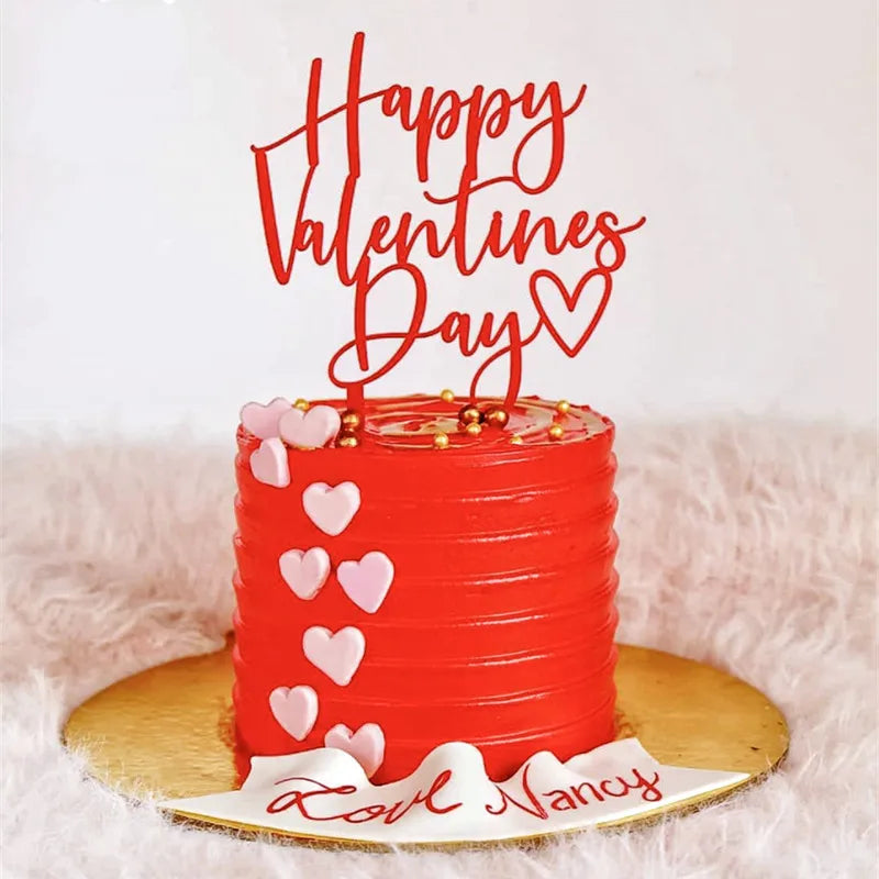 Valentine'S Day Casual Elegant Lady Letter Plastic Holiday Banquet Selfie Cake Decorating Supplies Party Supplies Cake Decorating Supplies 1 Piece