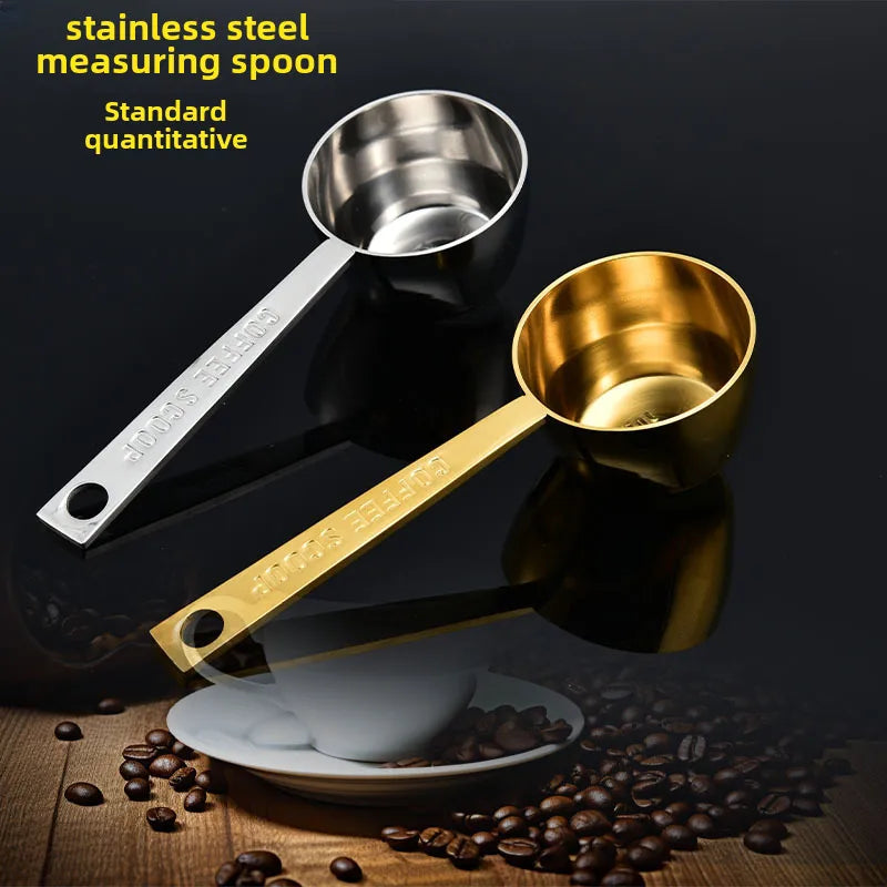304 stainless steel measuring spoon fruit powder spoon coffee measuring spoon comes with kitchen scale measuring spoon milk powder spoon baking tools