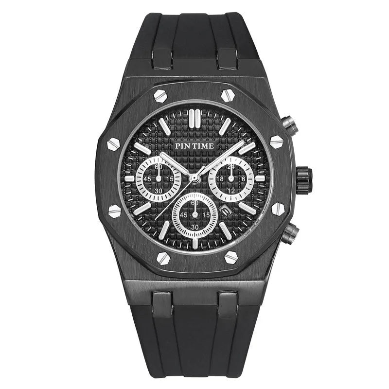 Casual Color Block Buckle Quartz Women's Watches