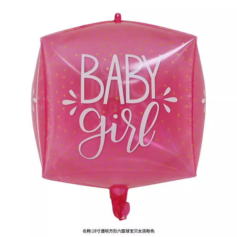 Gender Reveals Party Aluminum Film Ball Gender Male Treasure Female Treasure Bottle Birthday Party Venue Layout Aluminum Film Balloon