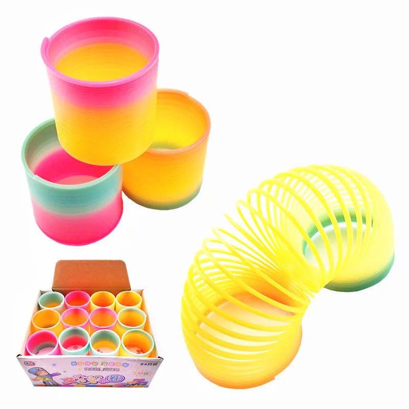children's educational trumpet magic retractable rainbow circle toy