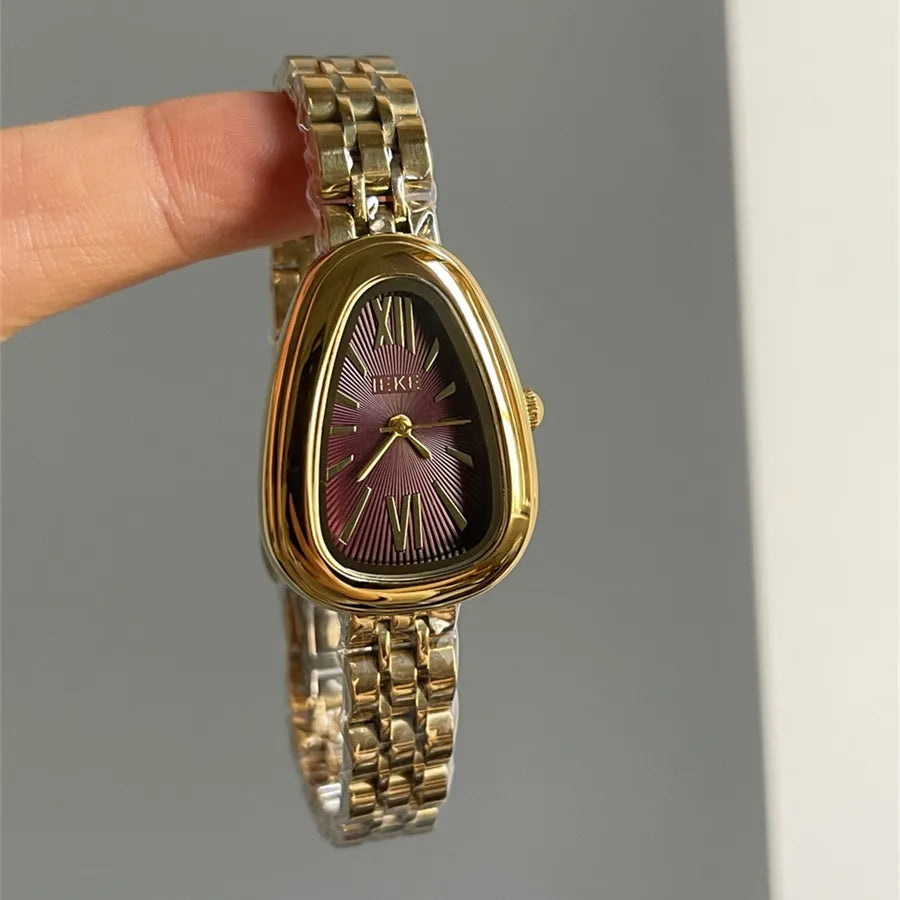 Casual Luxurious Square Double Side Snaps Quartz Watch