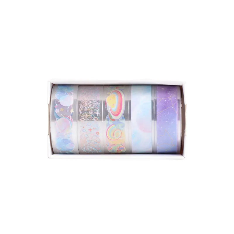 5 PCS/Package Butterfly Daisy School PET Cute Washi Tape