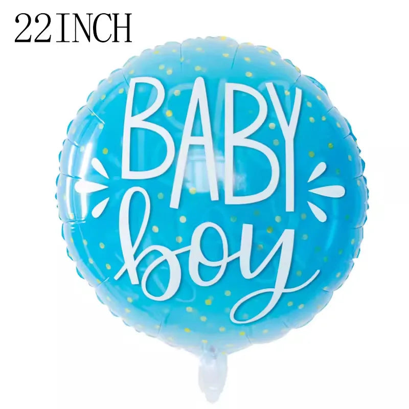 Gender Reveals Party Aluminum Film Ball Gender Male Treasure Female Treasure Bottle Birthday Party Venue Layout Aluminum Film Balloon