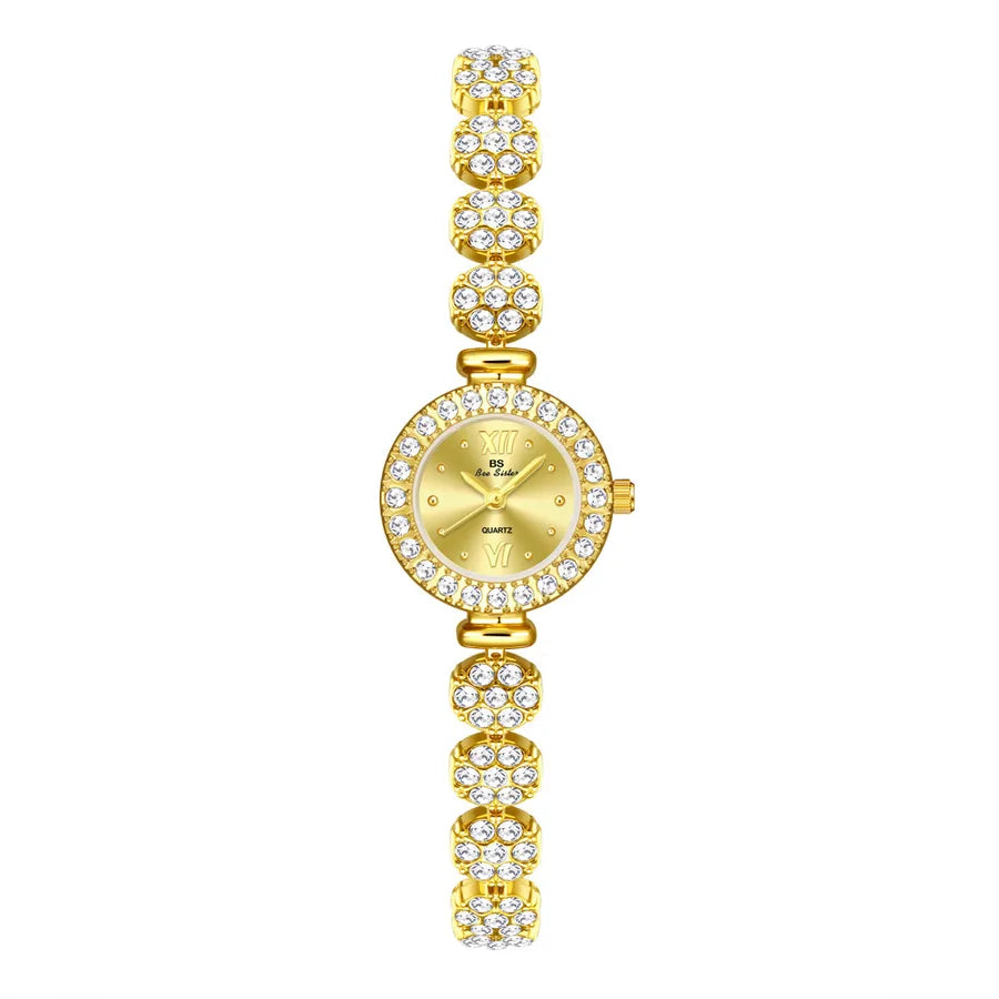 Simple Style Classic Style Solid Color Jewelry Buckle Quartz Watch
