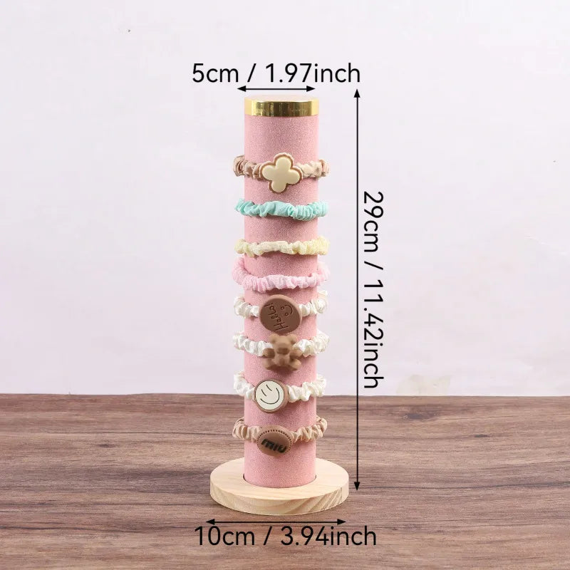 Head Rope Hair Ring Storage Rack Vertical Bracelet Bracelet Jewelry Counter Display Props Cylindrical Jewelry Rack  Hair