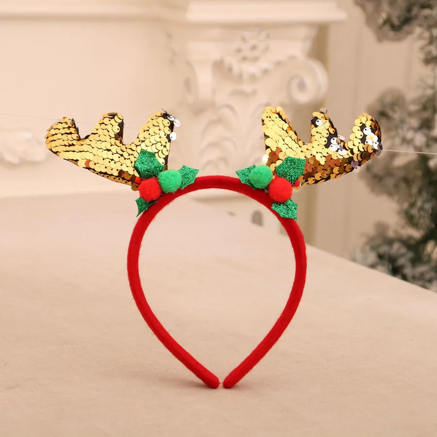 Christmas Cute Snowman Antlers Elk Nonwoven Party Festival Hair Band Costume Props Party Accessories