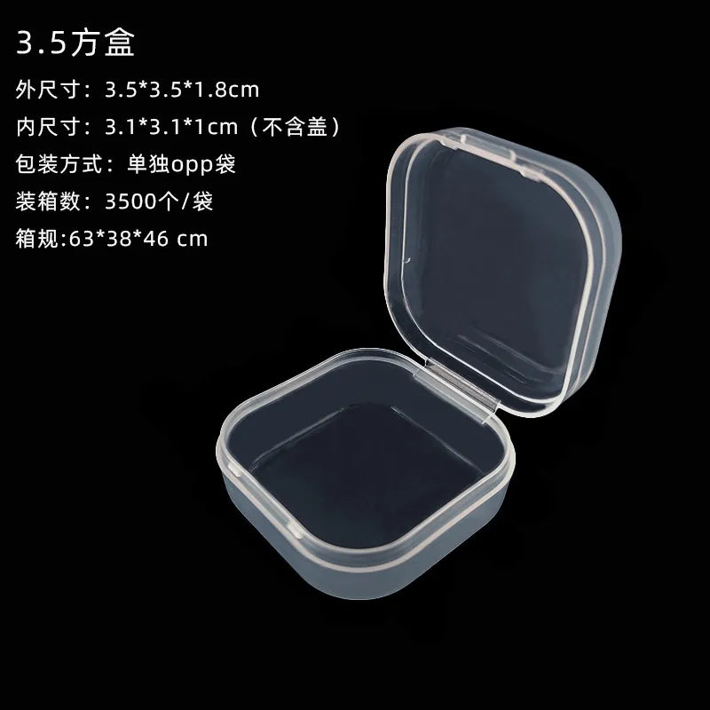 Transparent plastic packaging box hardware tools sample display box parts packaging box accessories Finishing Card storage box