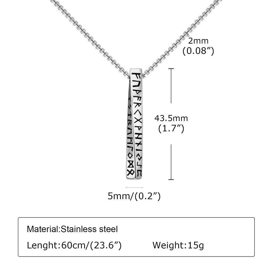 Wholesale Jewelry Retro Punk Geometric 304 Stainless Steel Twist Pendant Necklace