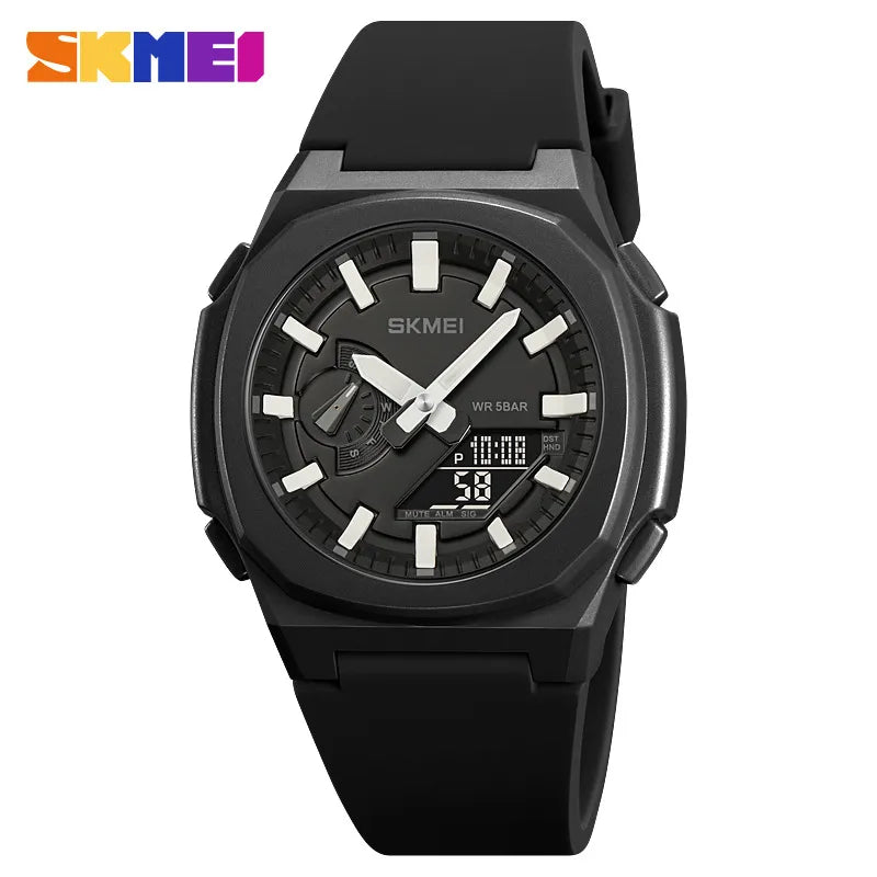 sports solid color buckle electronic men's watches