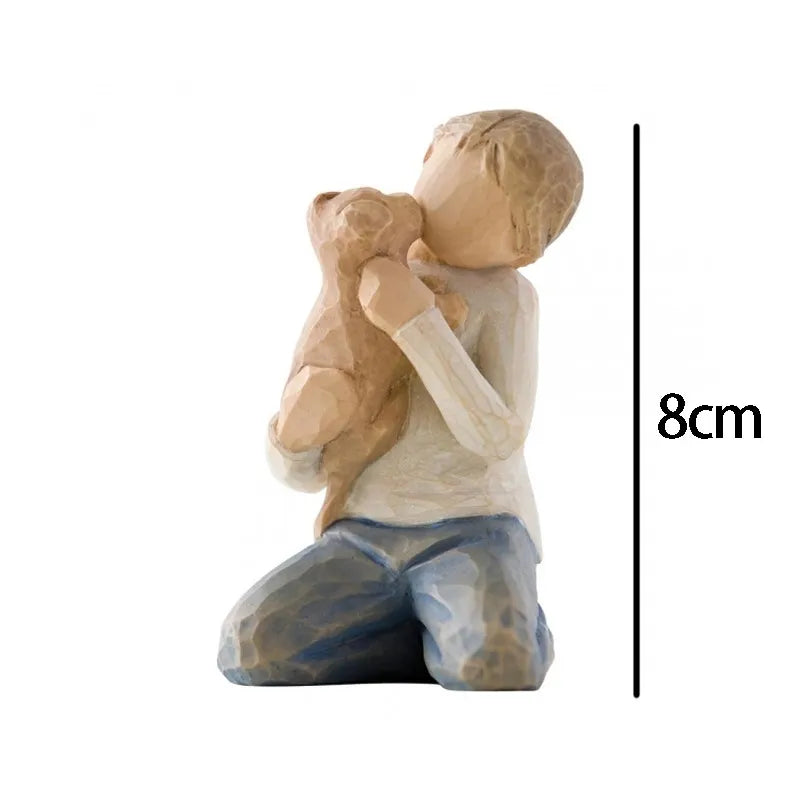Modern Style Human Synthetic Resin Ornaments Artificial Decorations