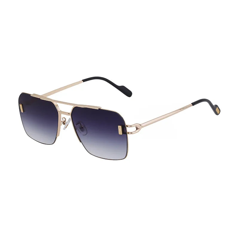 Simple Style Solid Color Pc Square Full Frame Men's Sunglasses