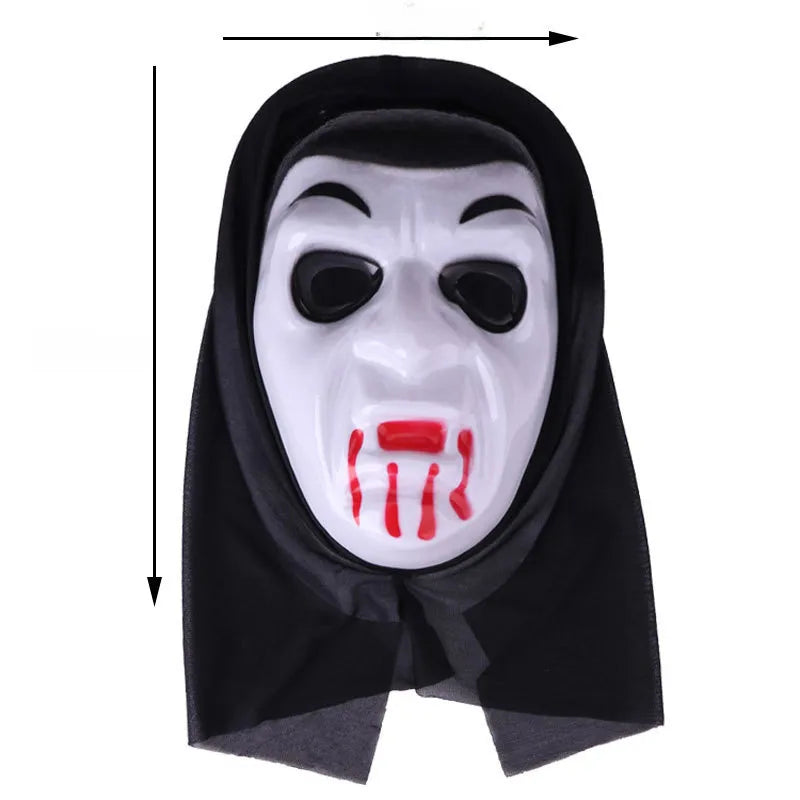 Halloween horror mask party masquerade whole person grimace scream pullover mask skeleton ghost mask