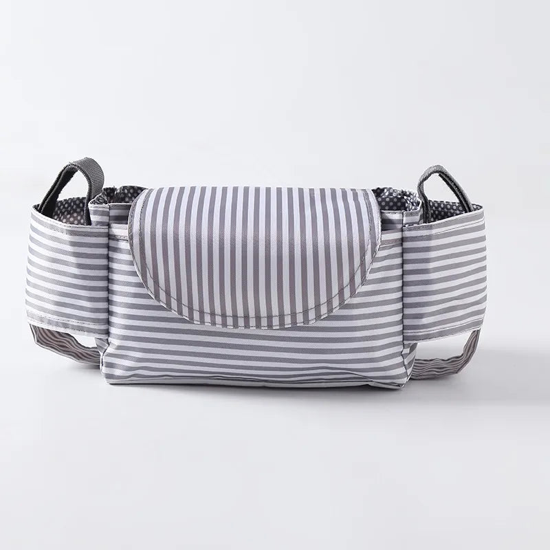 Stroller Bag Buggy Bag Multi-Function Feeder Water Cup Holder Baby Stroller Bag Storage Basket Storage
