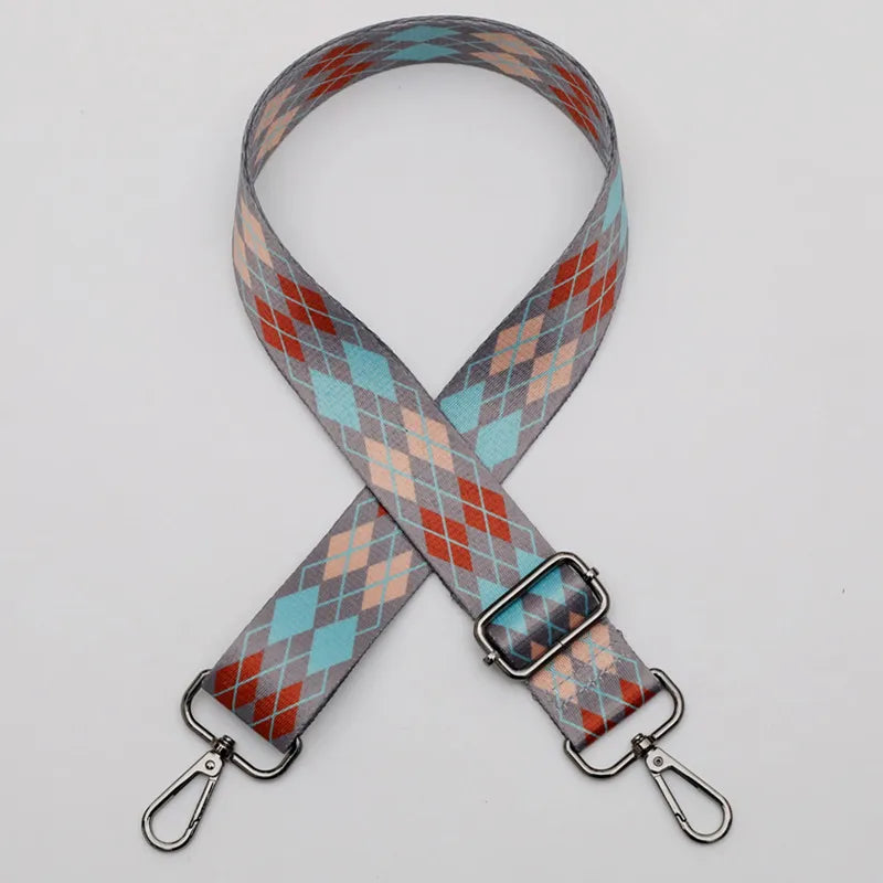 Polyester Stripe Lingge Leopard Bag Strap