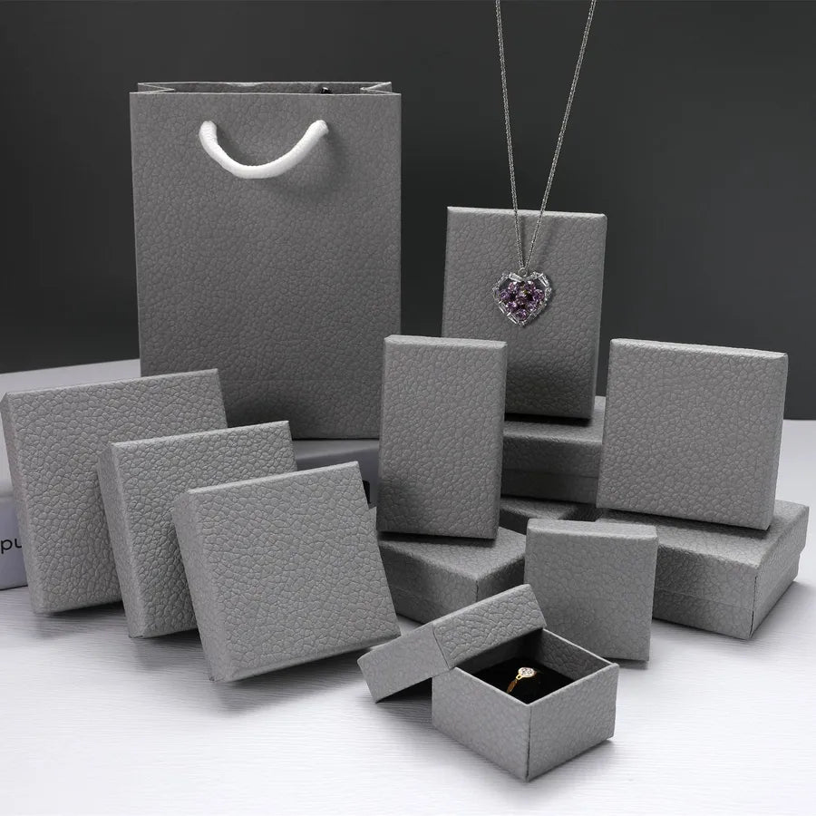 1 Piece Paper Classical Daily Solid Color Jewelry Boxes