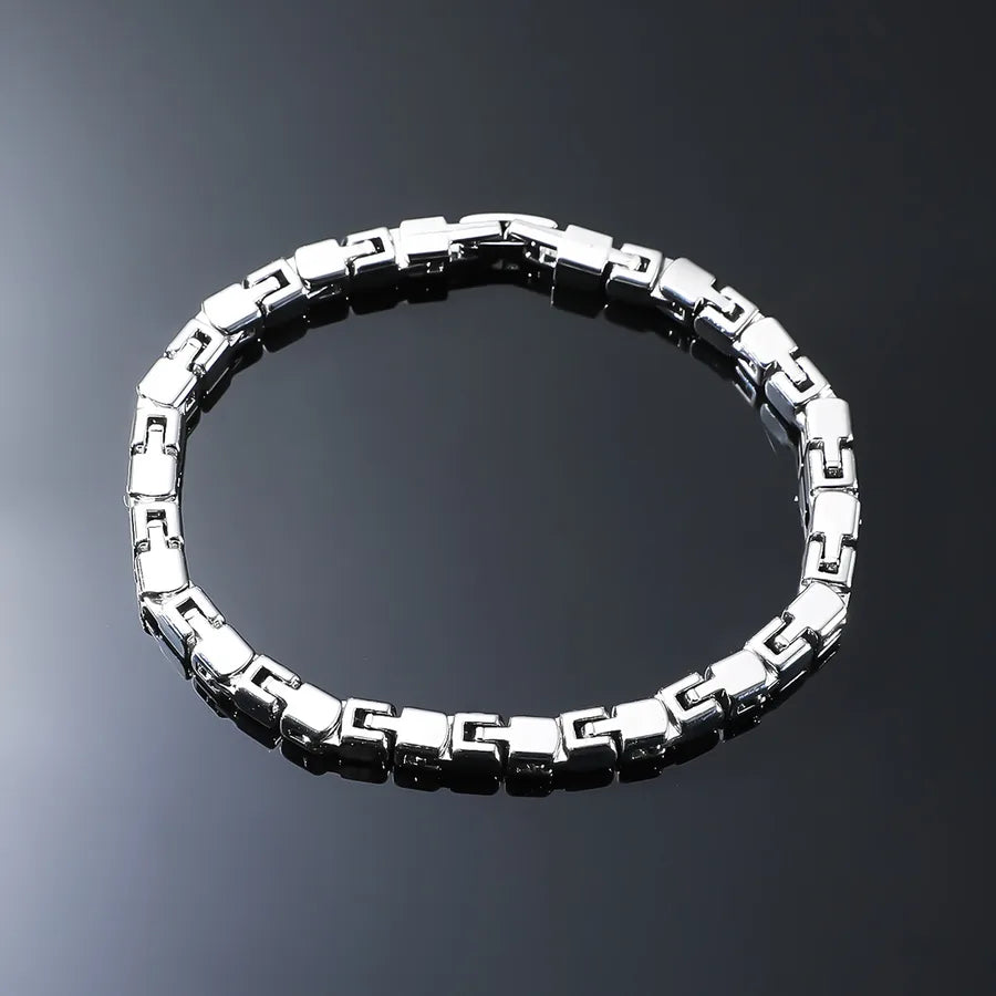 ig style solid color alloy men's bracelets