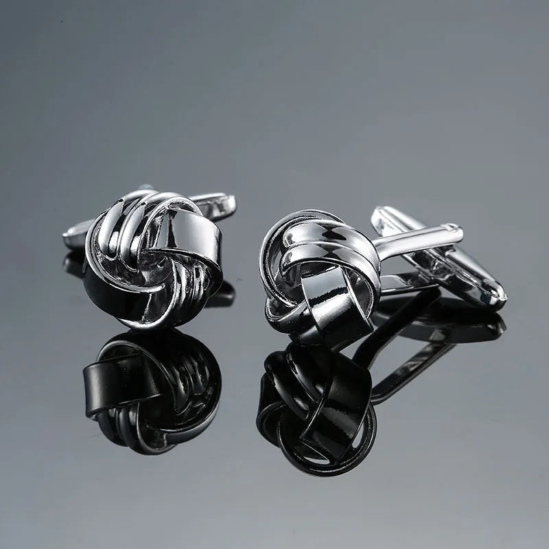 simple style solid color copper plating unisex cufflinks 1 pair
