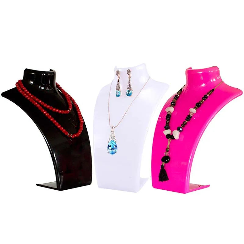 Acrylic model rack necklace jewelry display rack portrait neck rack jewelry rack props wholesale