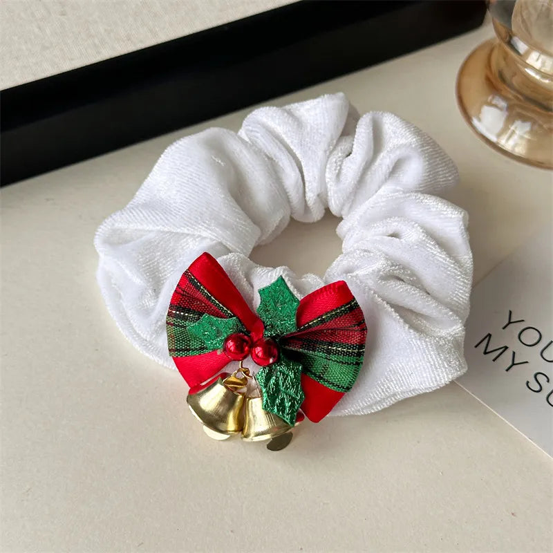 Christmas Nordic Style Modern Style Women's Solid Color Bell Hair Tie