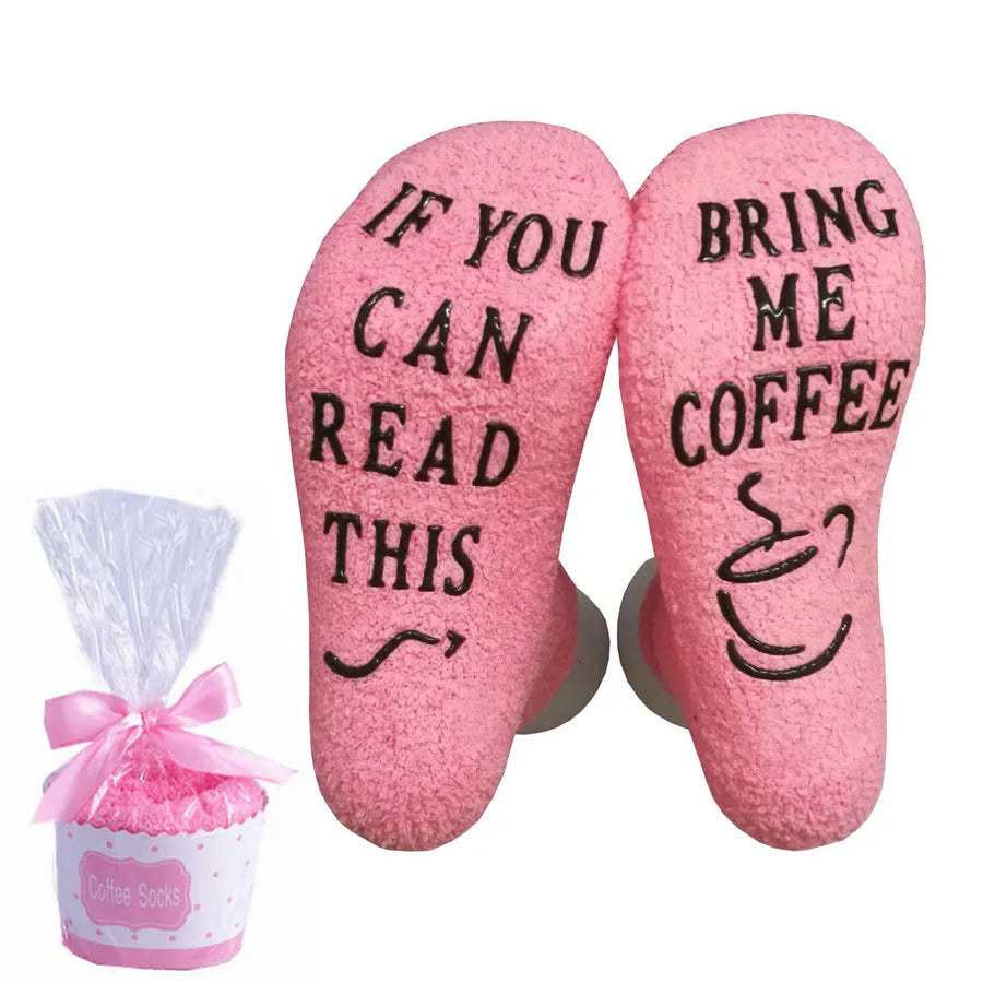 unisex retro letter terry fabric polyester printing crew socks