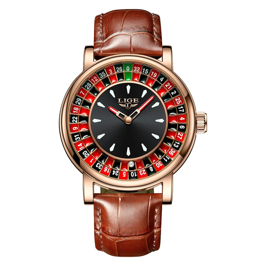 Casual Retro Solid Color Buckle Quartz Watch