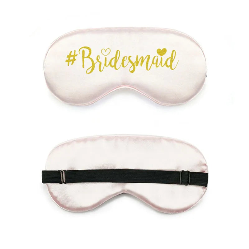 bride and bridesmaid artificial silk eye shield adjustable elastic wedding game bridesmaid gift