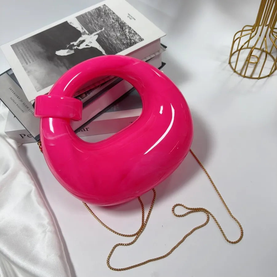 Europe and the United States  new high-end meniscus bag fashion temperament acrylic bag home decoration candy handbag