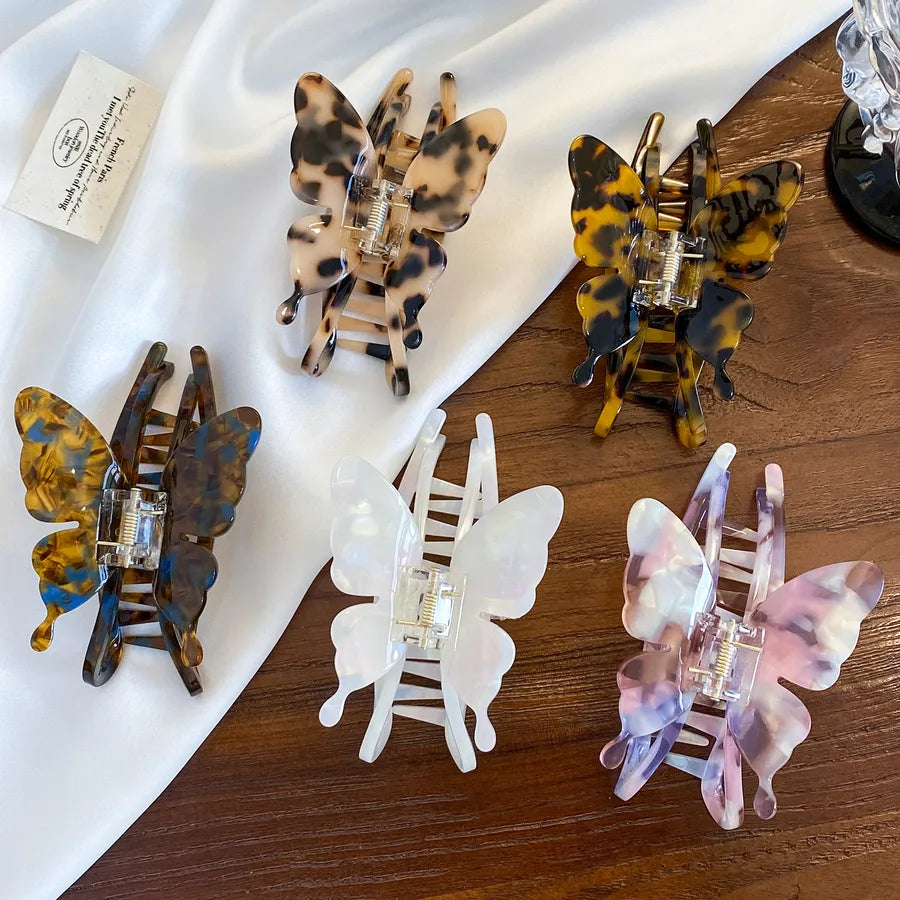 Dove High-End Acetate Butterfly Hair Clips New Versatile Hair Accessories Shark Fin Hair Clips Large Capacity Hair Grips