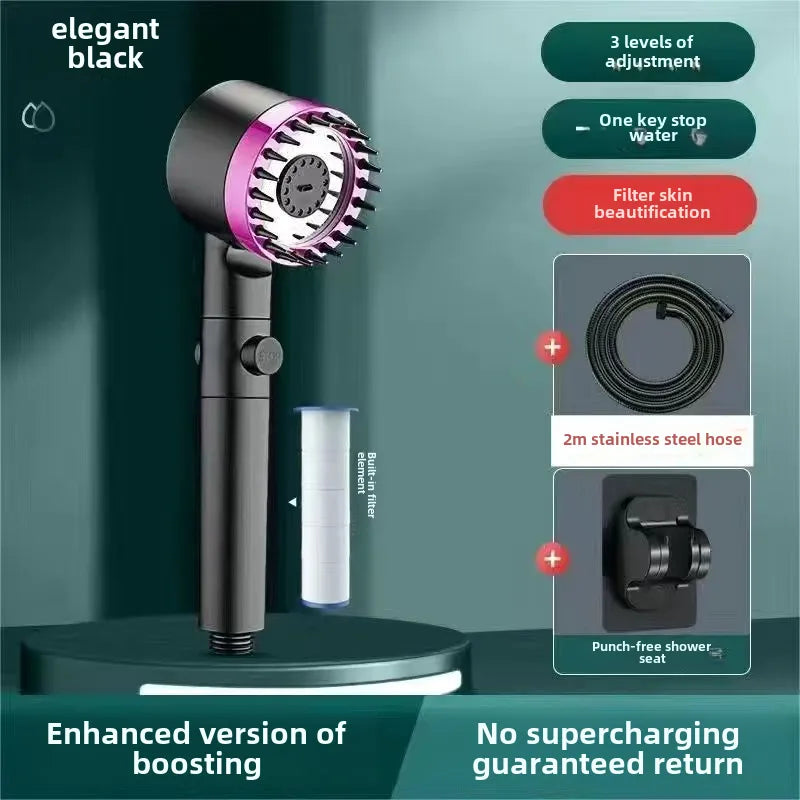Wearing spray pressurized shower nozzle shower head suit wholesale household handheld shower head bathroom bracket wholesale