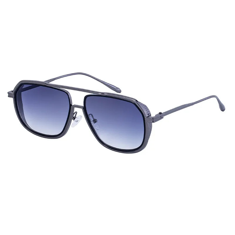 Elegant  Gradient Color Pc Square Full Frame Men's Sunglasses