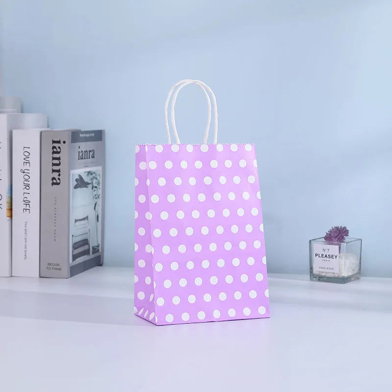 birthday polka dots kraft paper party gift wrapping supplies