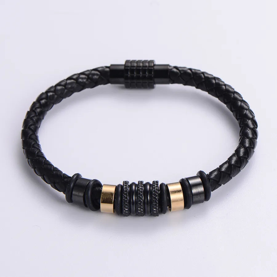 Simple Style Solid Color 304 Stainless Steel 18K Gold Plated No Inlaid Bracelets In Bulk